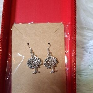 Silver Tree Earrings